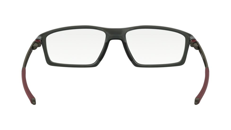Oakley CHAMBER OX8138 Eyeglass Frames 813803-53 - Polished Grey Smoke Frame, Clear Lenses
