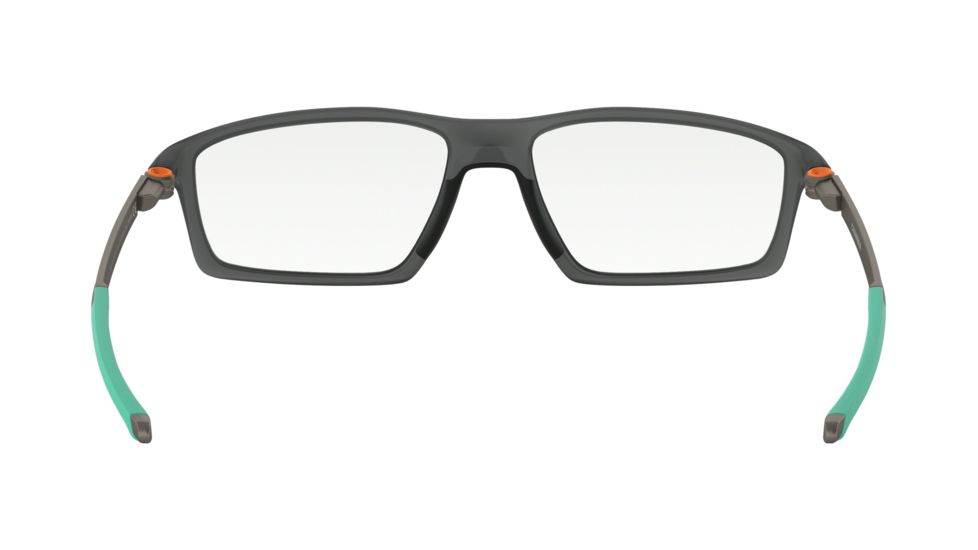 Oakley CHAMBER OX8138 Eyeglass Frames 813804-55 - Satin Grey Smoke Frame, Clear Lenses