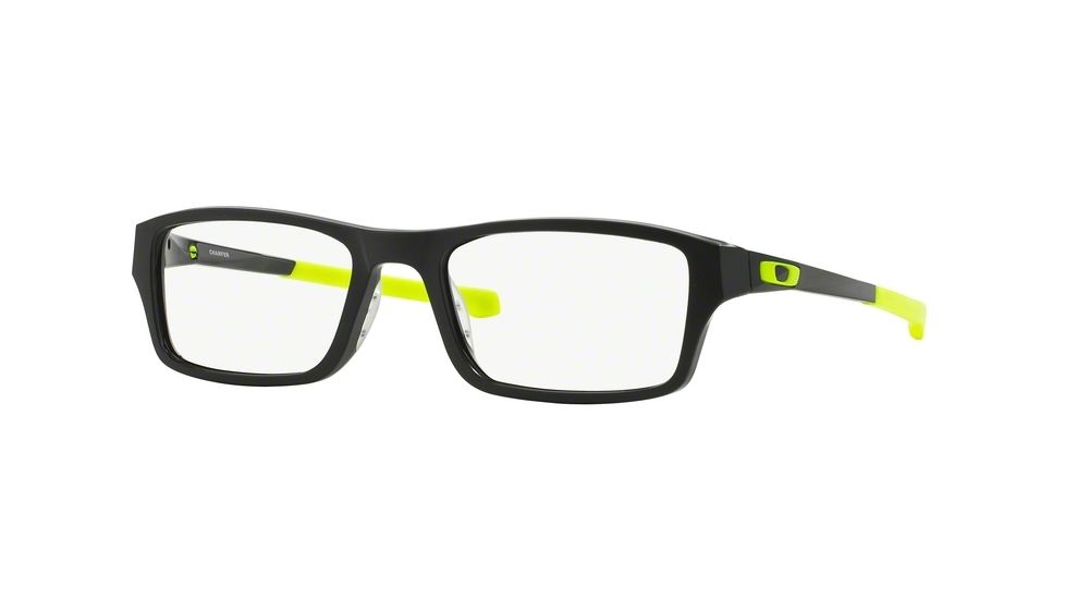 Oakley Chamfer Mens Eyeglasses 803906-49 - Satin Black/Retina Burn Frame