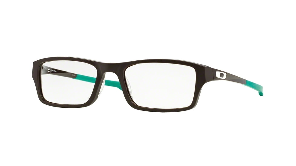 Oakley Chamfer Mens Eyeglasses 803908-51 - Brownstone/Sea Foam Frame, Clear Lenses
