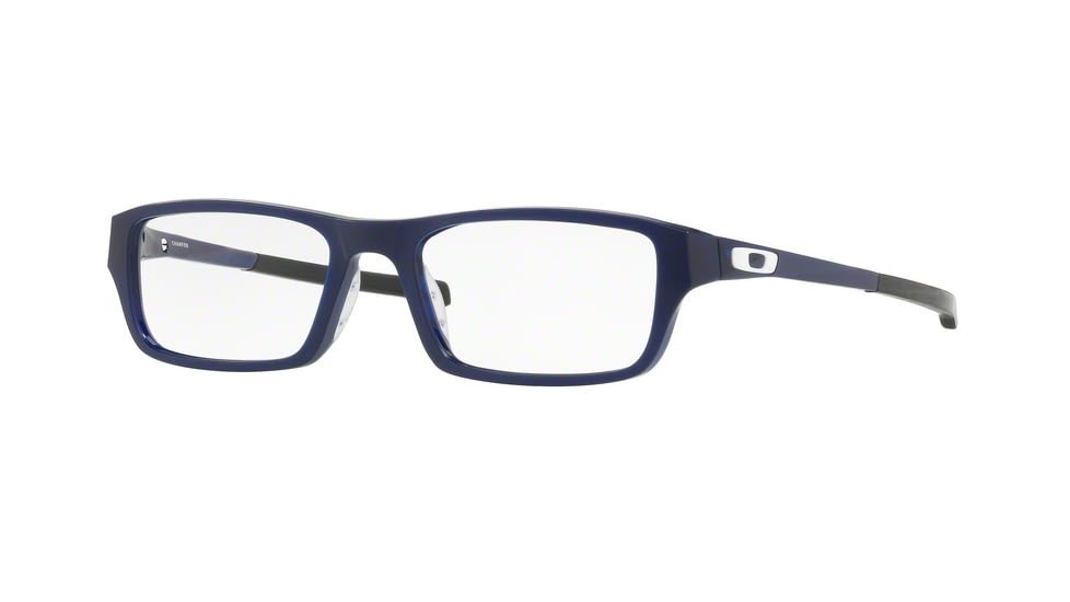 Oakley Chamfer Mens Eyeglasses 803914-53 - Polished Blue Ice Frame, Clear Lenses