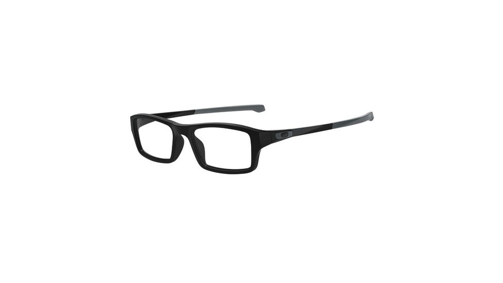 Oakley Chamfer Mens Eyeglasses, Satin Black Frame, 53mm OX8039-0153