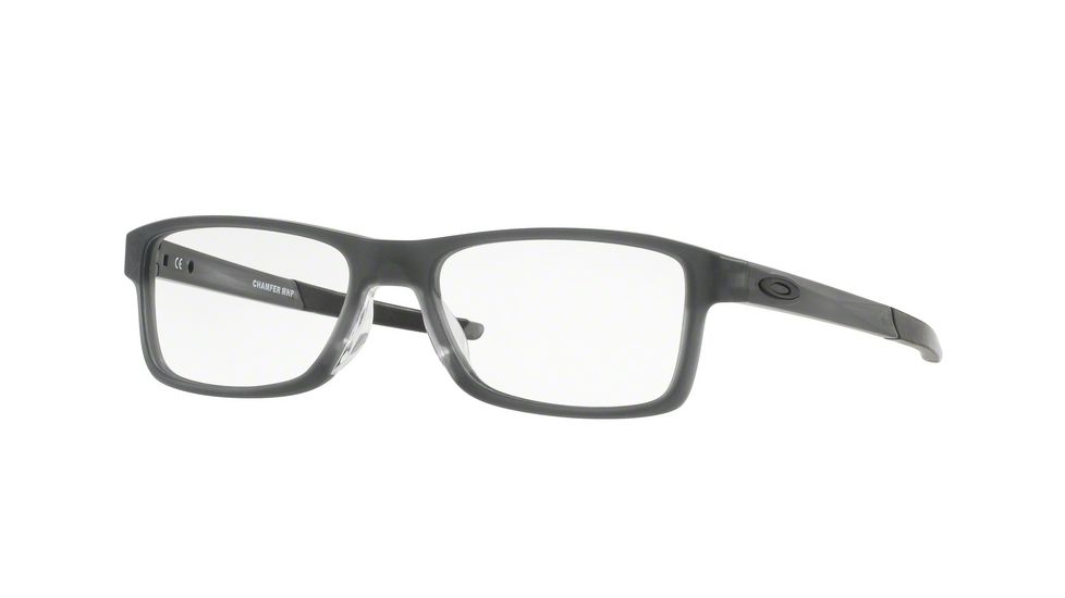 Oakley CHAMFER MNP OX8089 Single Vision Prescription Eyeglasses 808903-52 - Satin Grey Smoke Frame