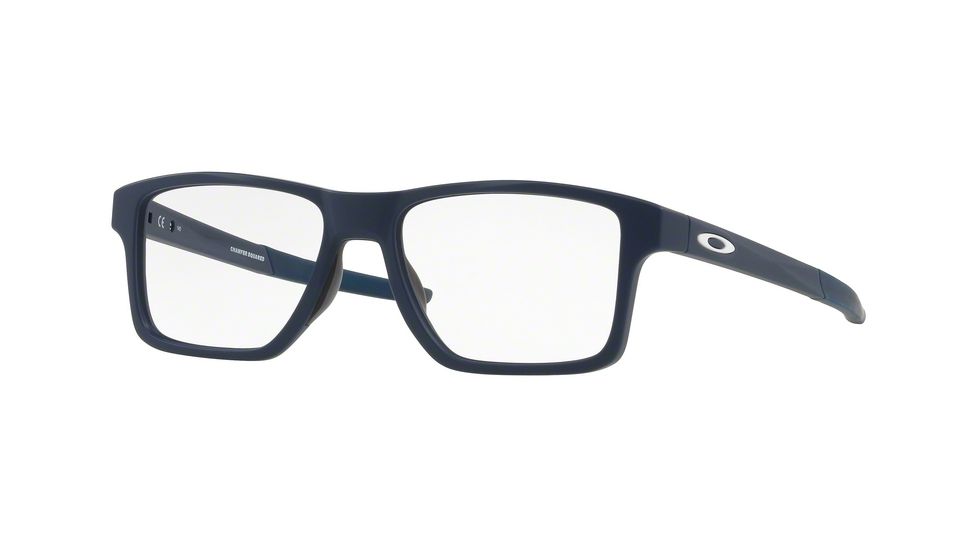 Oakley CHAMFER SQUARED OX8143 Eyeglass Frames 814304-52 - Universe Blue Frame, Clear Lenses