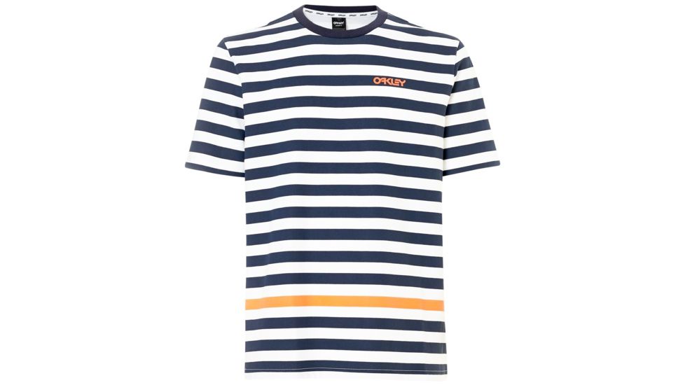 Oakley Classic Stripe Ss - Mens, Fathom, Extra Large, 457337-6AC-XL