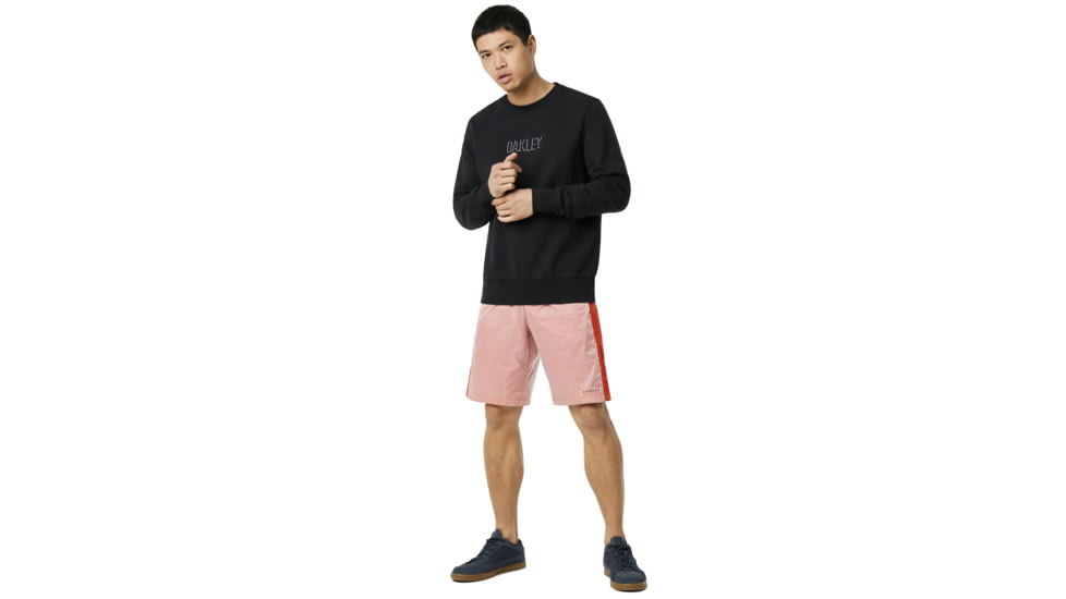 Oakley Clean Logo Crew Fleece - Mens, Blackout, Medium, 472476-02E-M