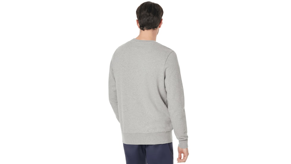 Oakley Clean Logo Crew Fleece - Mens, Granite Heather, Large, 472476-24L-L