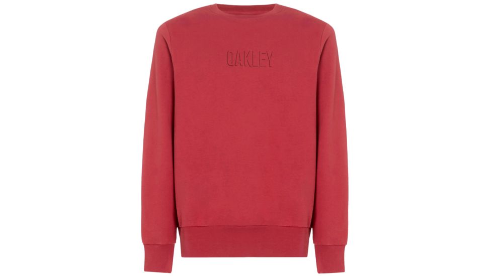 Oakley Clean Logo Crew Fleece - Mens, Sundried Tomato, Small, 472476-4ST-S