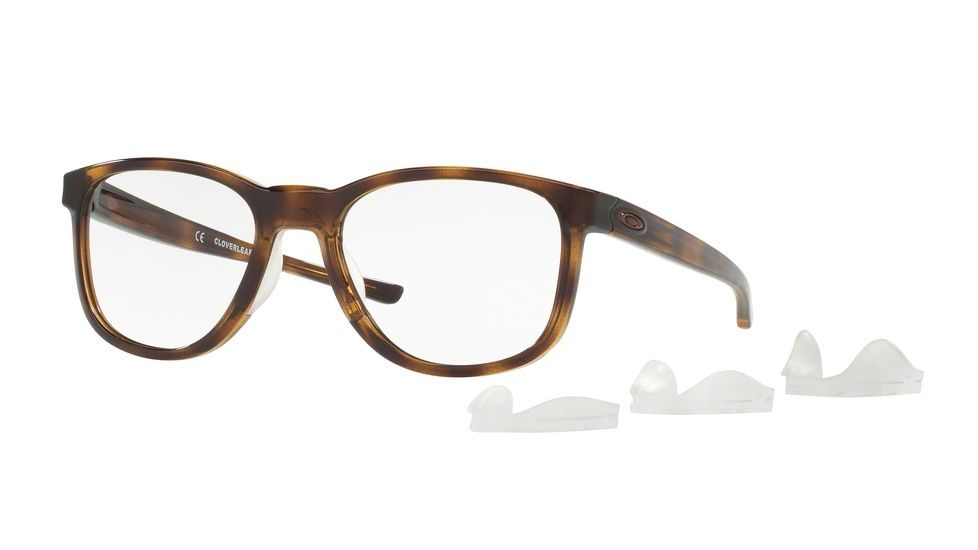 Oakley CLOVERLEAF MNP OX8102 Eyeglass Frames 810204-52 - Polished Brown Tortoise Frame