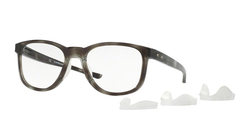 Oakley CLOVERLEAF MNP OX8102 Eyeglass Frames 810205-52 - Polished Grey Tortoise Frame