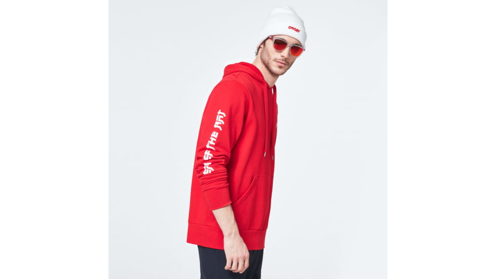 Oakley CNY Hoodie OTH - Mens, Red Line, Extra Large, FOA401437-465-XL