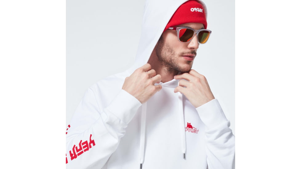 Oakley CNY Hoodie OTH - Mens, White, Large, FOA401437-100-L