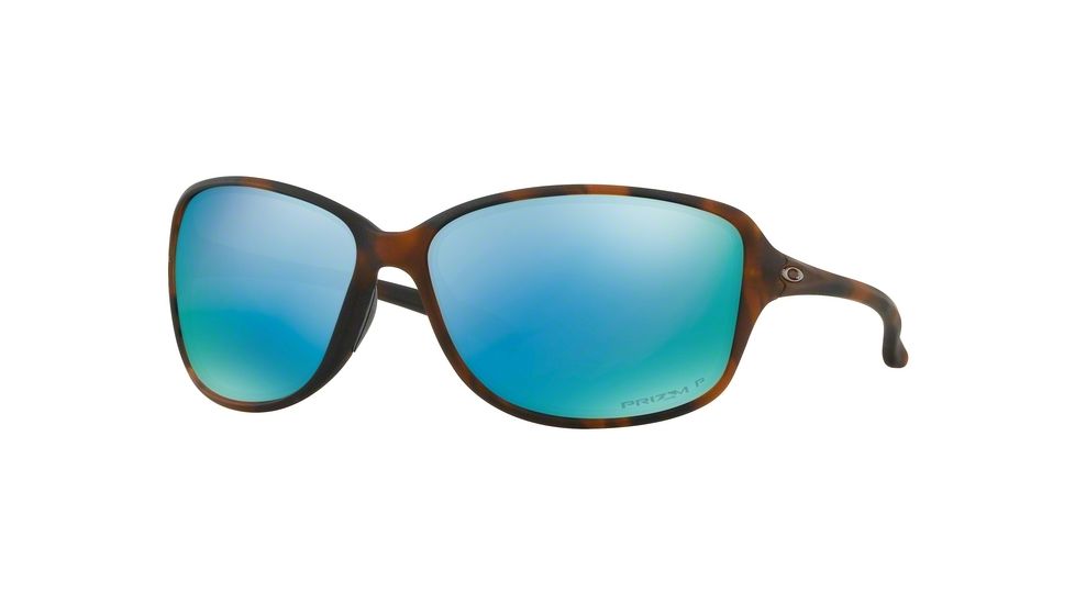 Oakley COHORT OO9301 Single Vision Prescription Sunglasses, 61mm, Matte Brown Tortoise, OO9301-930109-61-SV