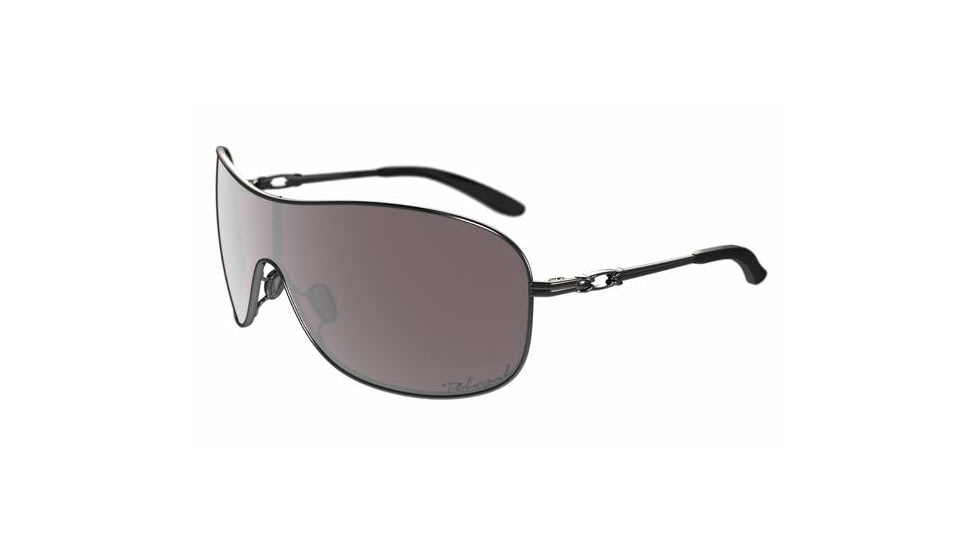 Oakley Collected Sunglasses, OO Black Iridium Polarized Lens, Metallic Black Frame OO4078-08