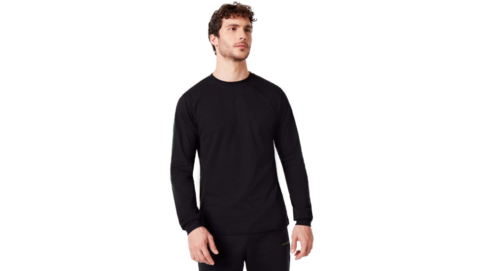 Oakley College Long Sleeve Tee - Men's, Blackout, Extra Small, 457970-02E-XS