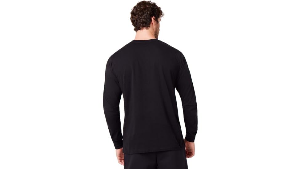Oakley College Long Sleeve Tee - Men's, Blackout, Extra Small, 457970-02E-XS
