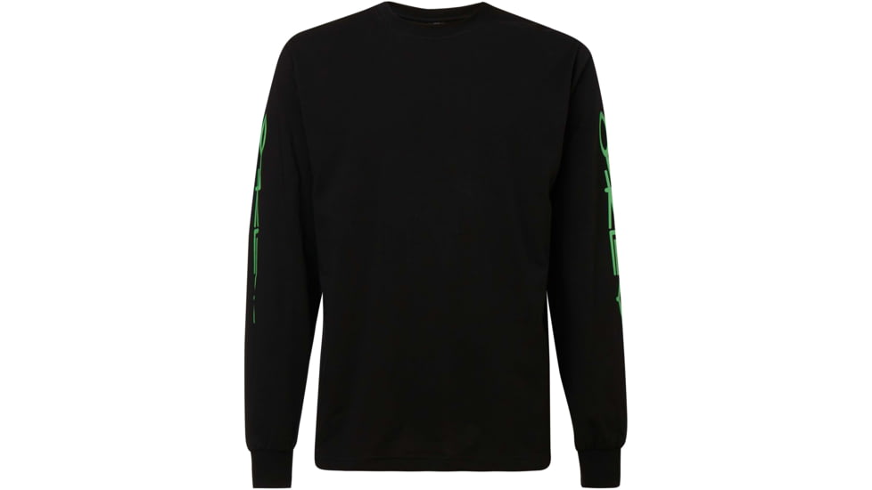 Oakley College Long Sleeve Tee - Men's, Blackout, Extra Small, 457970-02E-XS