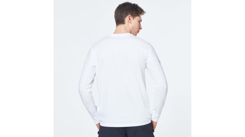 Oakley College Long Sleeve Tee - Men's, White, Medium, FOA400609-100-M