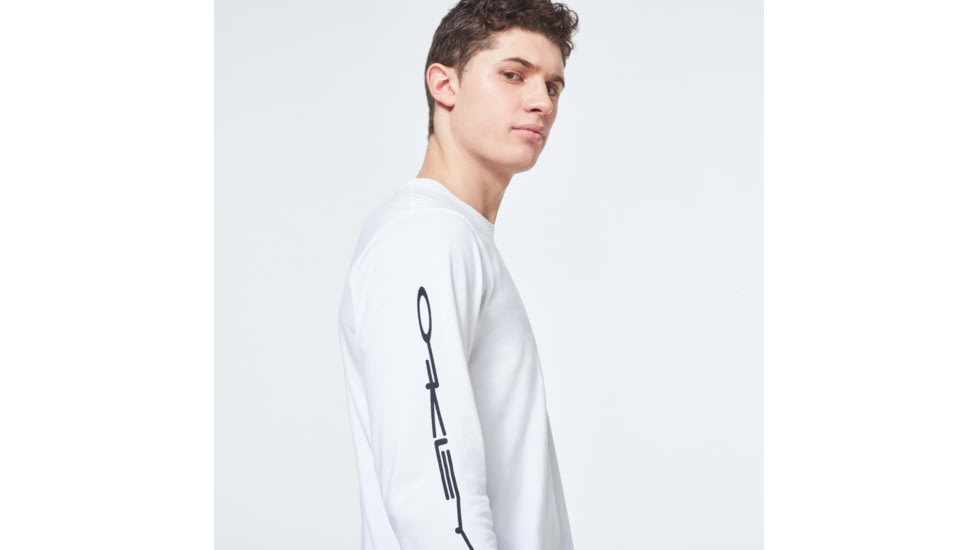 Oakley College Long Sleeve Tee - Men's, White, Medium, FOA400609-100-M