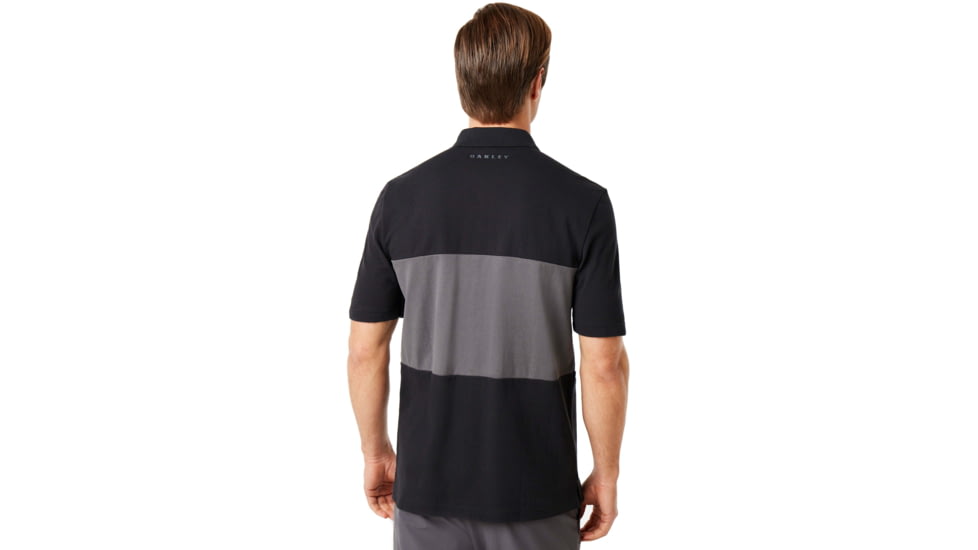 Oakley Color Block Polo Short Sleeve - Mens, Blackout, Extra Large, 434322-02E-XL