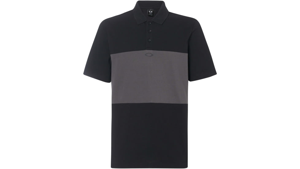 Oakley Color Block Polo Short Sleeve - Mens, Blackout, Extra Large, 434322-02E-XL