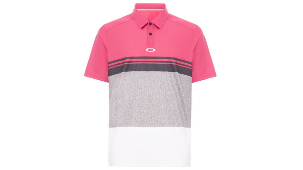Oakley Color Block Take Polo - Mens, Fuchsia, Large, 434039-40Y-L