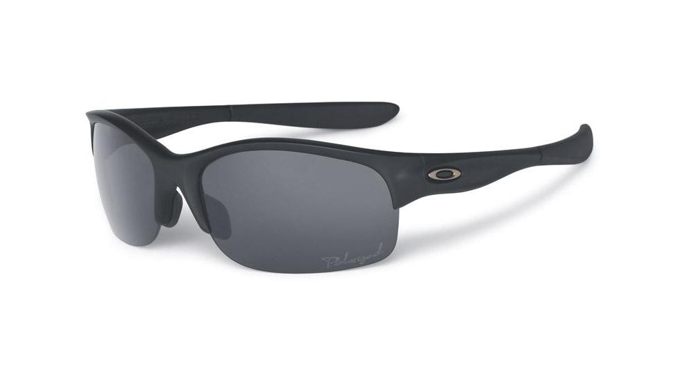 Oakley Commit SQ Sunglasses, Matte Black Frame, Polarized Grey Lens 11-468