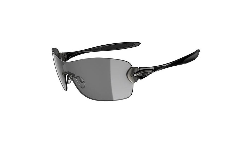 Oakley Compulsive Squared Sunglasses - Polished Black frame w/ Grey Lenses 05-358