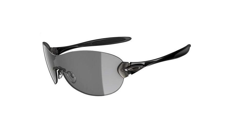 Oakley Compulsive Polished Black Frame w/ Grey Lenses Sunglasses 05-352
