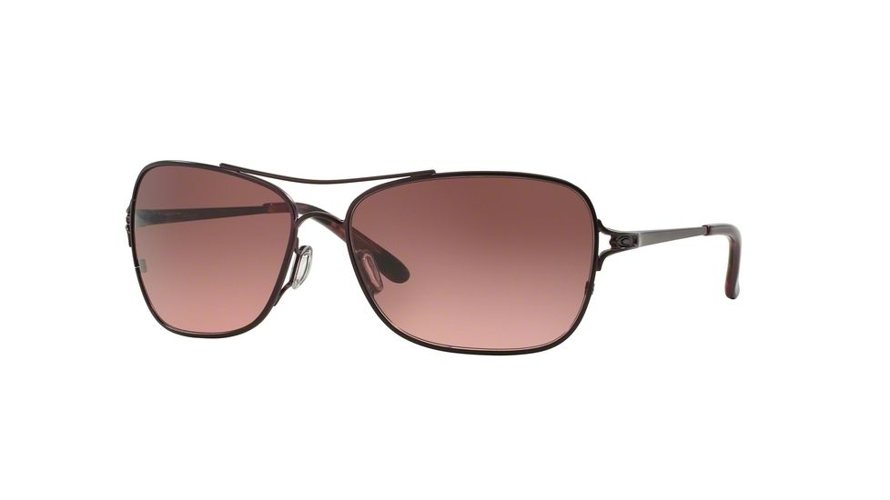 Oakley CONQUEST OO4101 Single Vision Prescription Sunglasses OO4101-410105-59 - Lens Diameter 59 mm, Frame Color Satin Blackberry