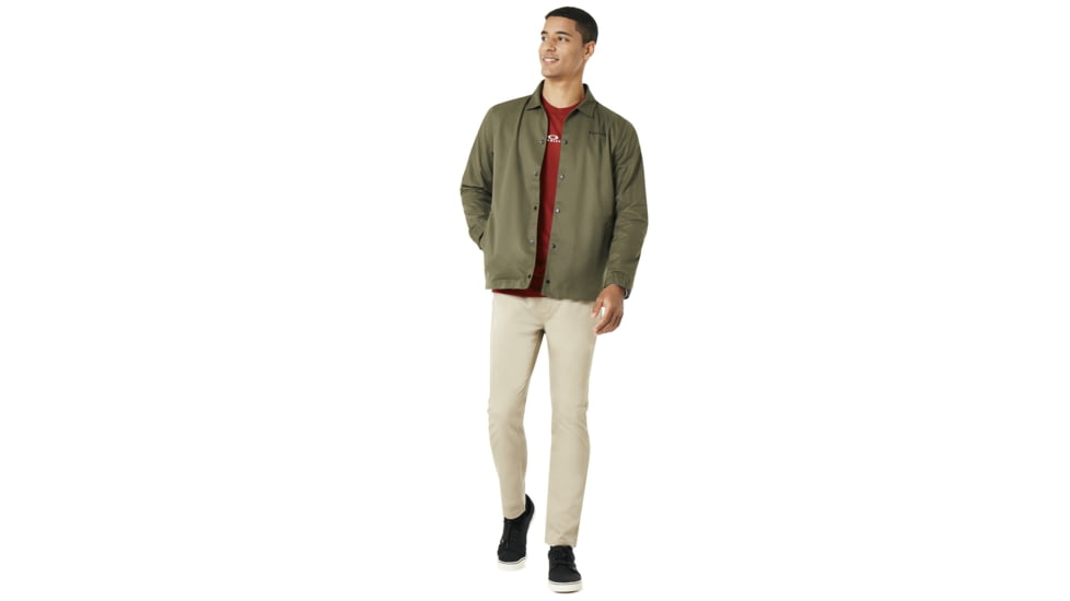 Oakley Cotton Icon Coach Jacket - Mens, Forged Iron, Large 412565-24J-L