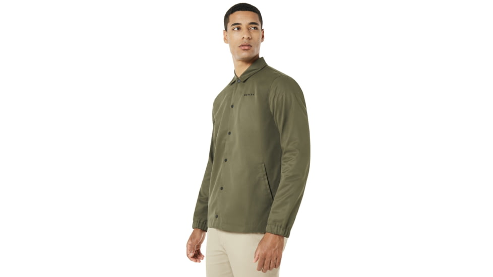 Oakley Cotton Icon Coach Jacket - Mens, Forged Iron, Large 412565-24J-L