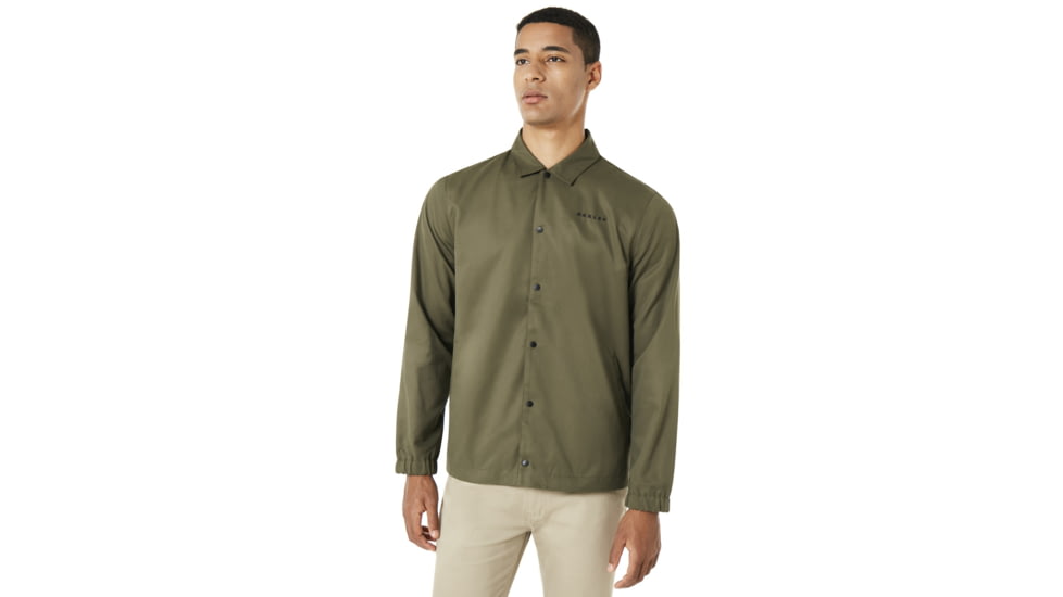 Oakley Cotton Icon Coach Jacket - Mens, Forged Iron, Large 412565-24J-L
