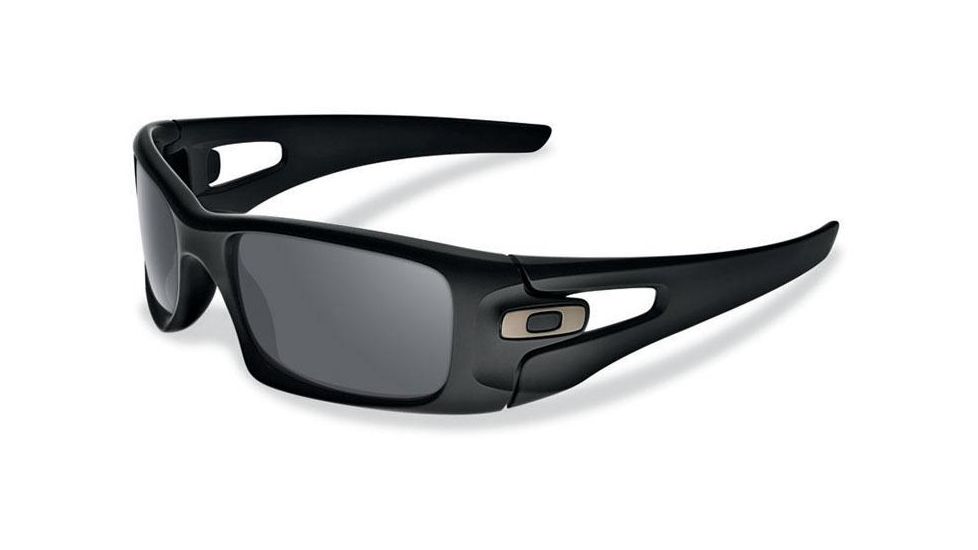 Oakley Crankcase Sunglasses, Matte Black Frame, Polarized Grey Lens OO9165-13