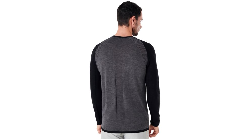Oakley Crew Neck Engineered Knit - Mens, Athletic Heather Grey, 2XL, 434242-24G-XXL