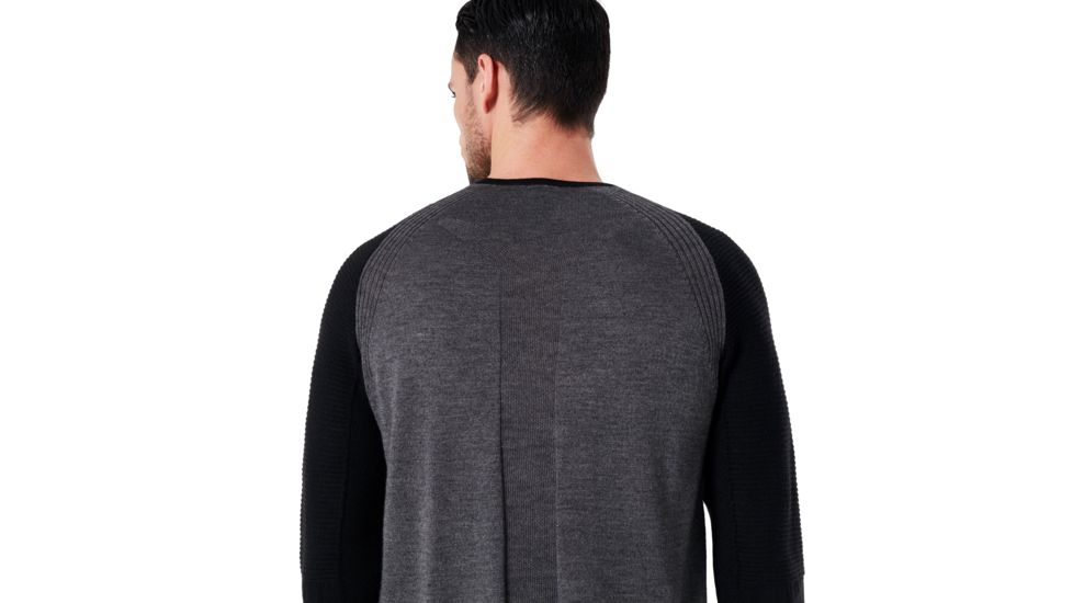 Oakley Crew Neck Engineered Knit - Mens, Athletic Heather Grey, 2XL, 434242-24G-XXL