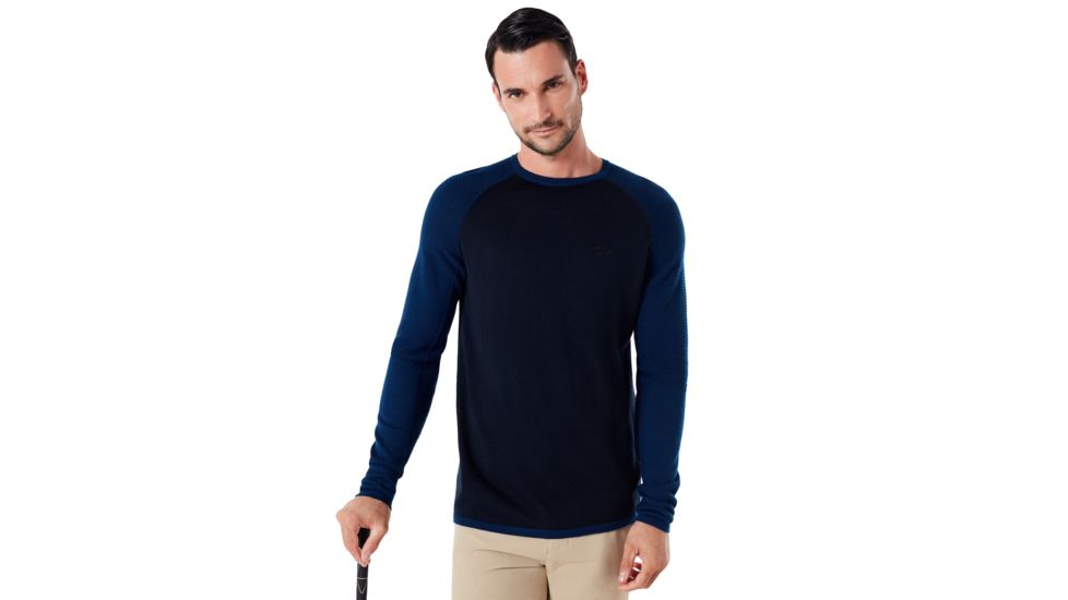 Oakley Crew Neck Engineered Knit - Mens, Fathom, 2XL, 434242-6AC-XXL