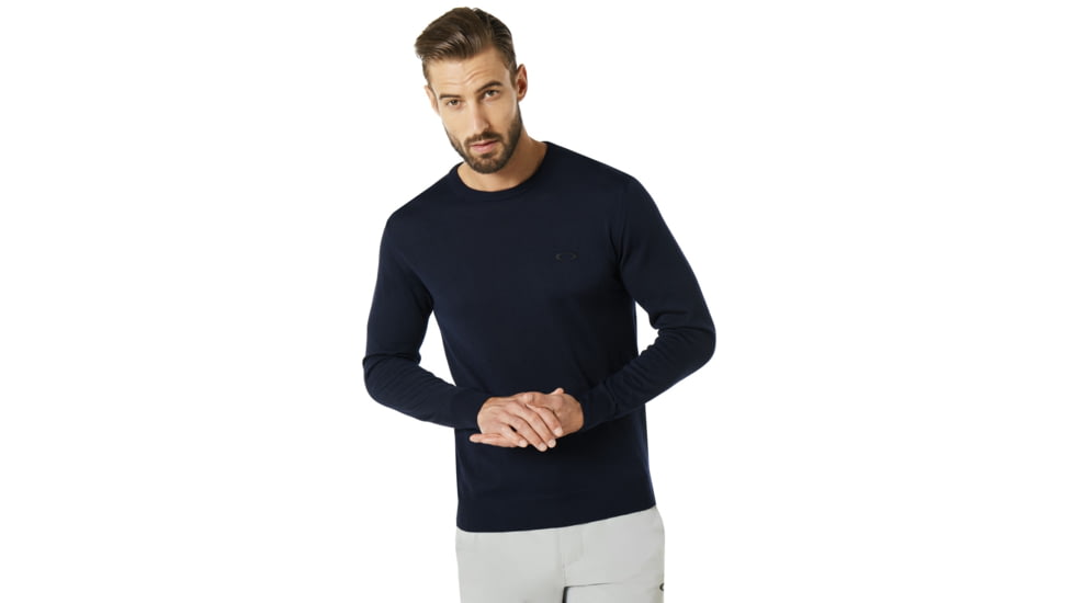 Oakley Crew Neck Knit - Mens, Fathom, S, 434240-6AC-S