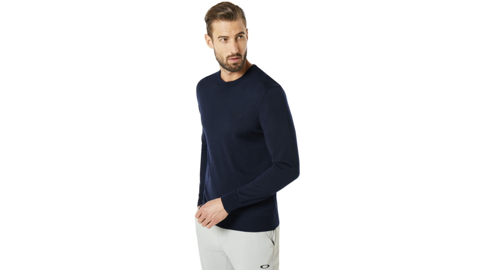 Oakley Crew Neck Knit - Mens, Fathom, S, 434240-6AC-S
