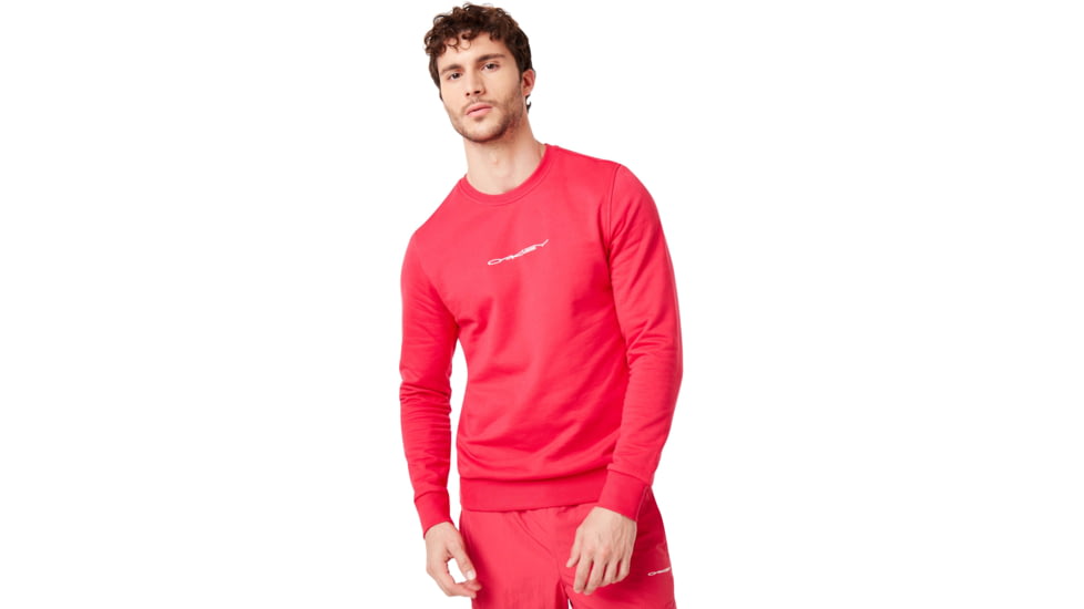 Oakley Crew Neck Logo Stretch Sweater - Mens, Virtual Pink, Large, 472555-89D-L
