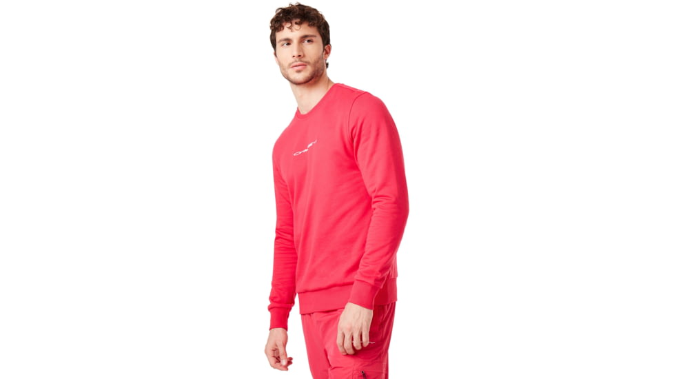 Oakley Crew Neck Logo Stretch Sweater - Mens, Virtual Pink, Large, 472555-89D-L