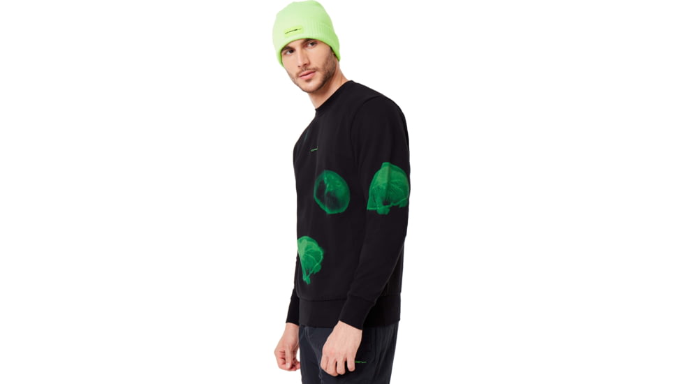 Oakley Crew Neck Medusa Sweater - Mens, Laser Green, Small, 461780-73E-S
