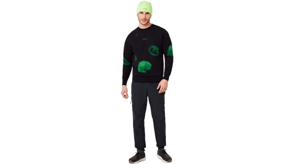 Oakley Crew Neck Medusa Sweater - Mens, Laser Green, Small, 461780-73E-S