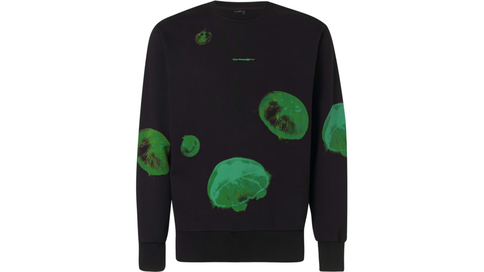 Oakley Crew Neck Medusa Sweater - Mens, Laser Green, Small, 461780-73E-S