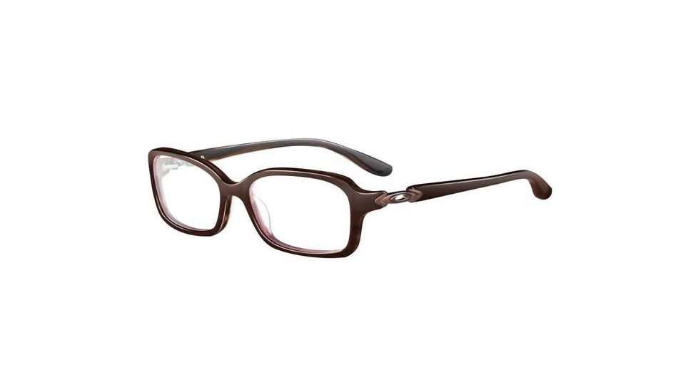 Oakley Crimp Eyeglasses Frame, Size 53 - Brown Marble OX1070-0453