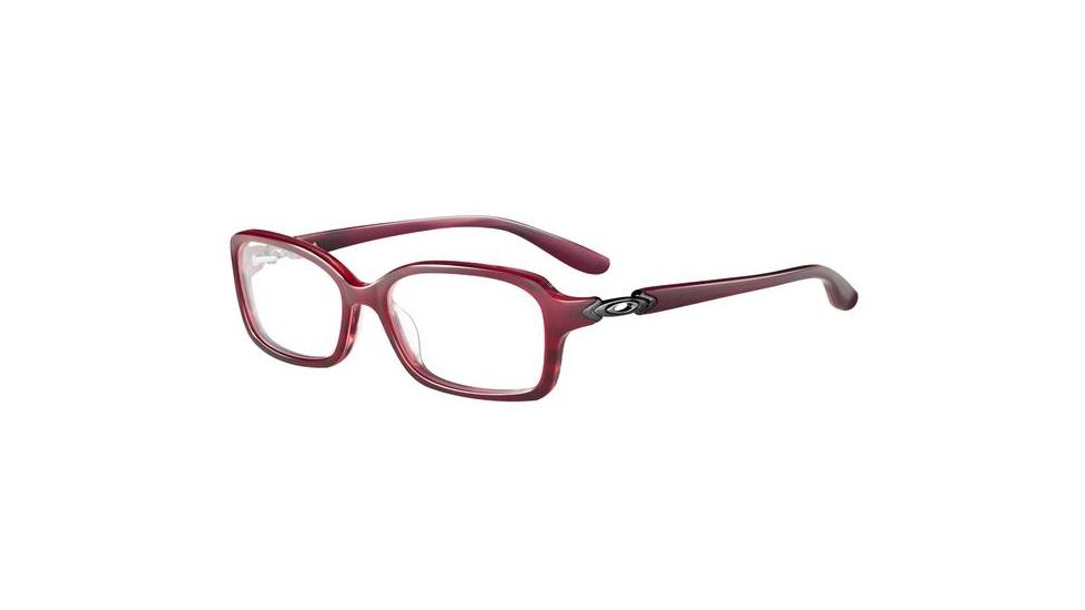 Oakley Crimp Eyeglasses Frame, Size 53 - Red Marble OX1070-0253