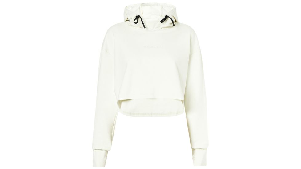 Oakley Crop Fleece Hoodie - Womens, Winter Grey, Small 561324-23N-S