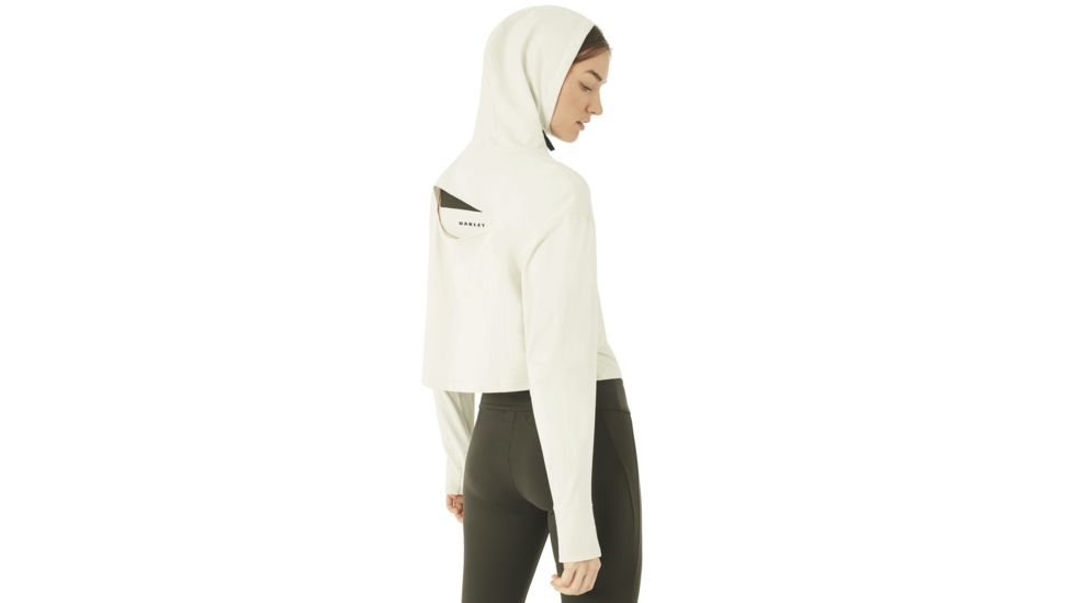 Oakley Crop Fleece Hoodie - Womens, Winter Grey, Small 561324-23N-S