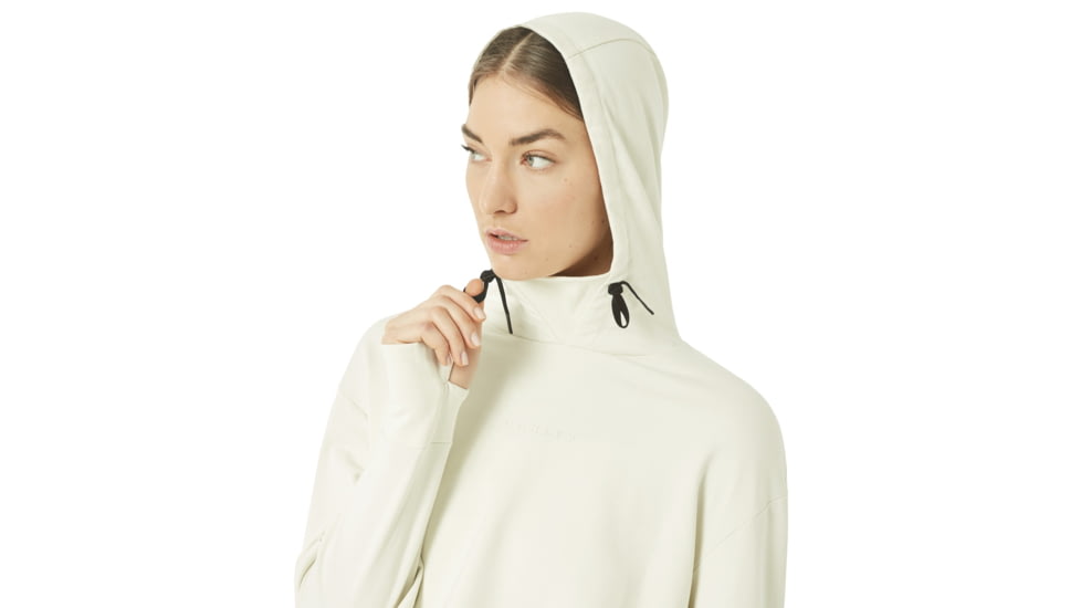 Oakley Crop Fleece Hoodie - Womens, Winter Grey, Small 561324-23N-S