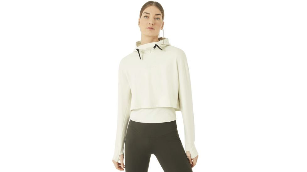 Oakley Crop Fleece Hoodie - Womens, Winter Grey, Small 561324-23N-S